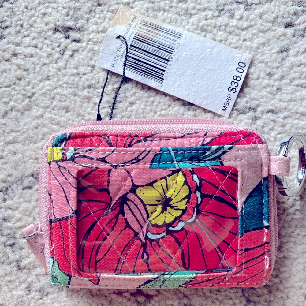 NWT Vera Bradley Cotton Vintage Floral Wallet